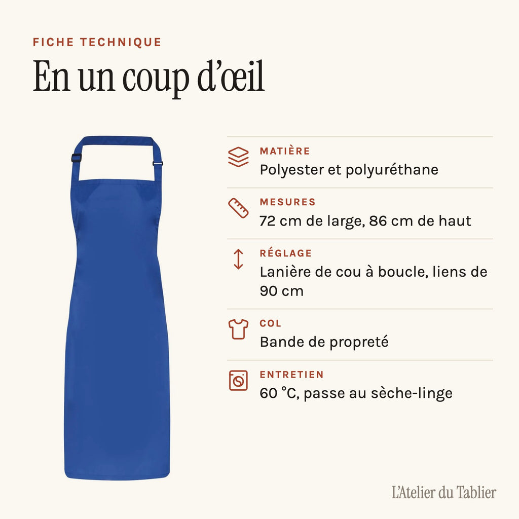 Tablier Imperméable, fiche technique