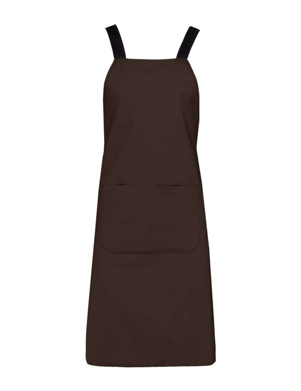 Tablier Japonais Croisé en Coton, chocolat, de face