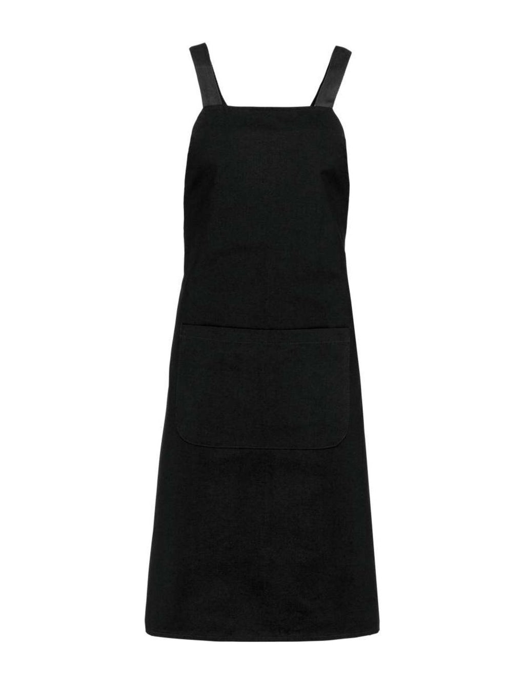 Tablier Japonais Croisé en Coton, noir, de face