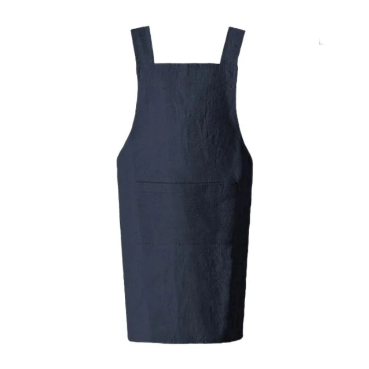 Japanische Kochschürze aus Leinen, Marineblau