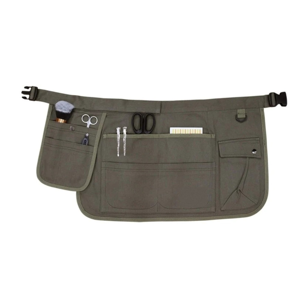 Kurze Gartenschürze, Khaki