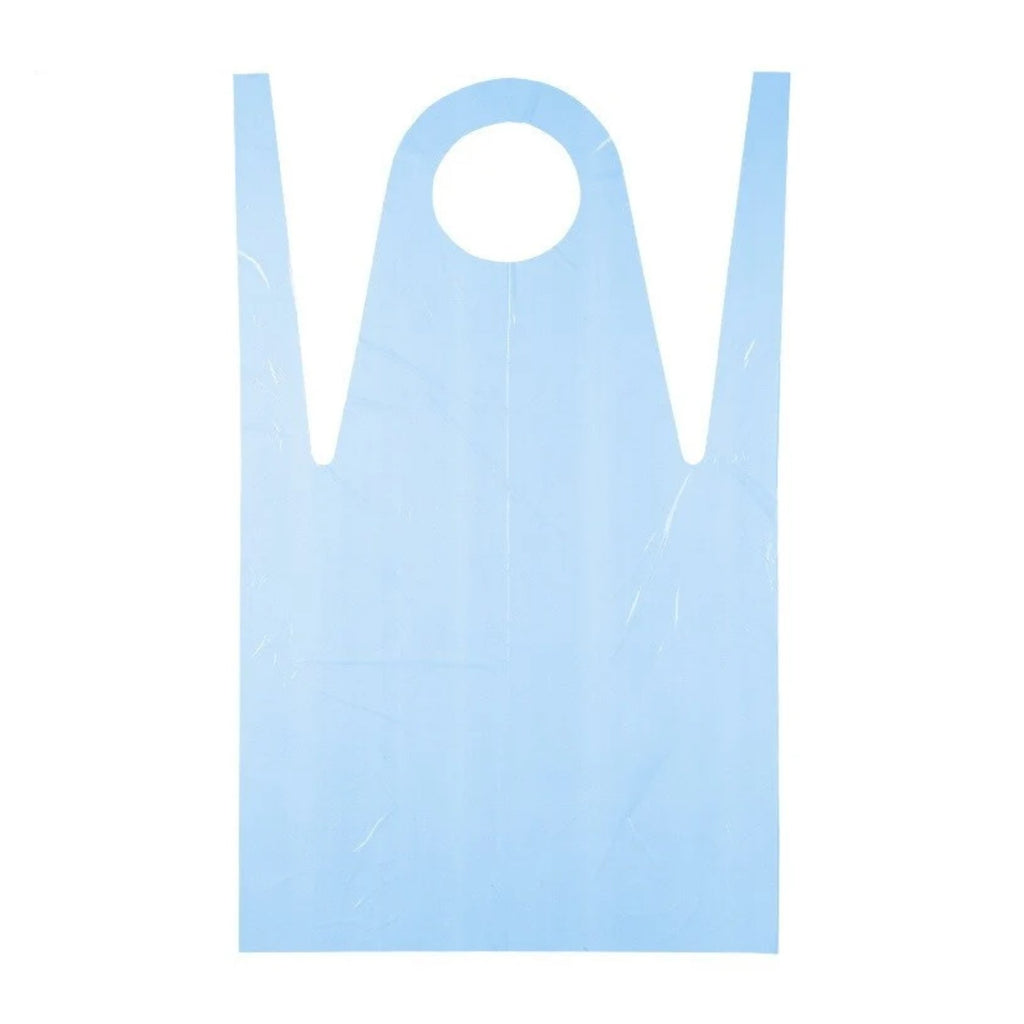 Tablier jetable médical bleu