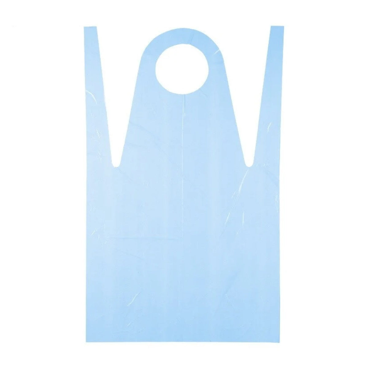 Tablier jetable médical bleu