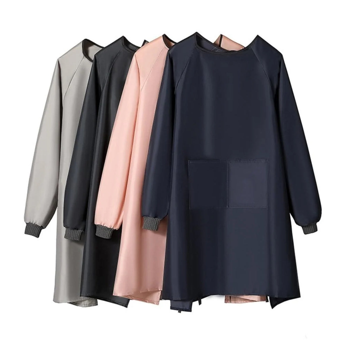 Blouse de peinture à manches longues, les quatre coloris