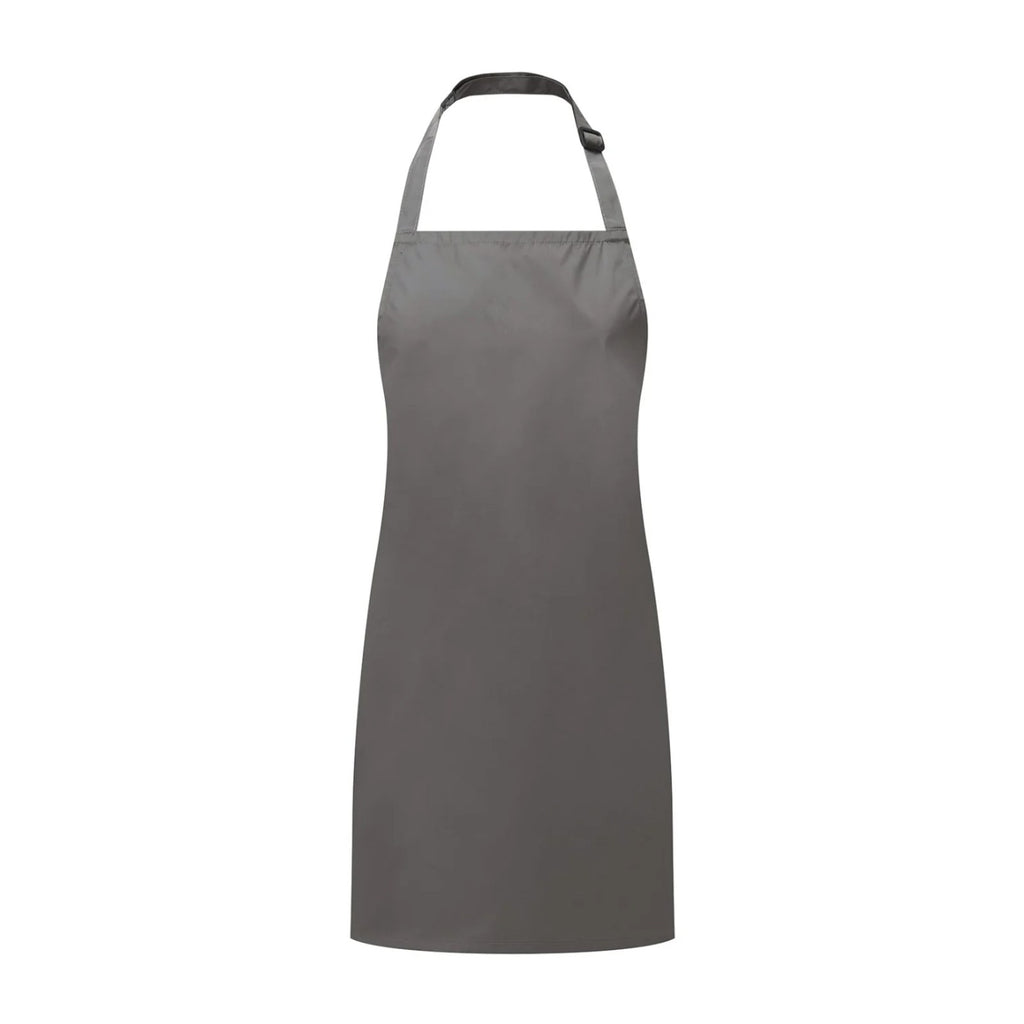 Tablier maternelle garçon déperlant, gris foncé, de face