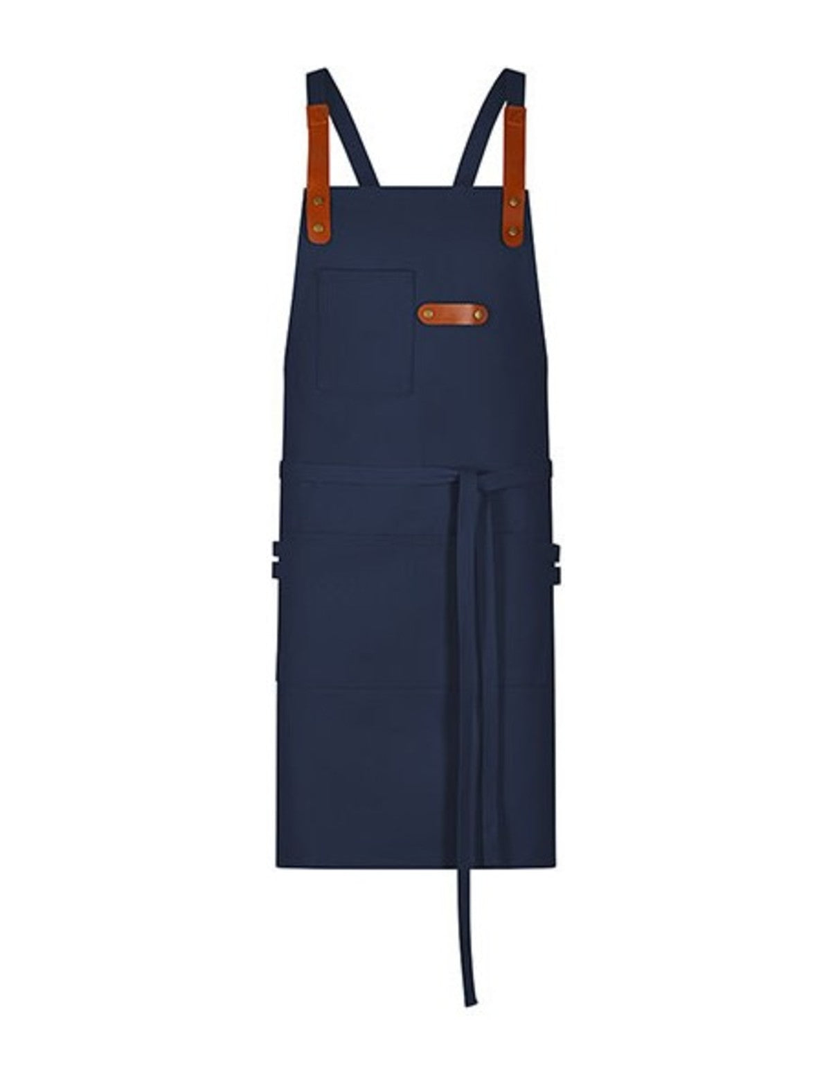 Tablier Menuiserie, bleu marine, de face