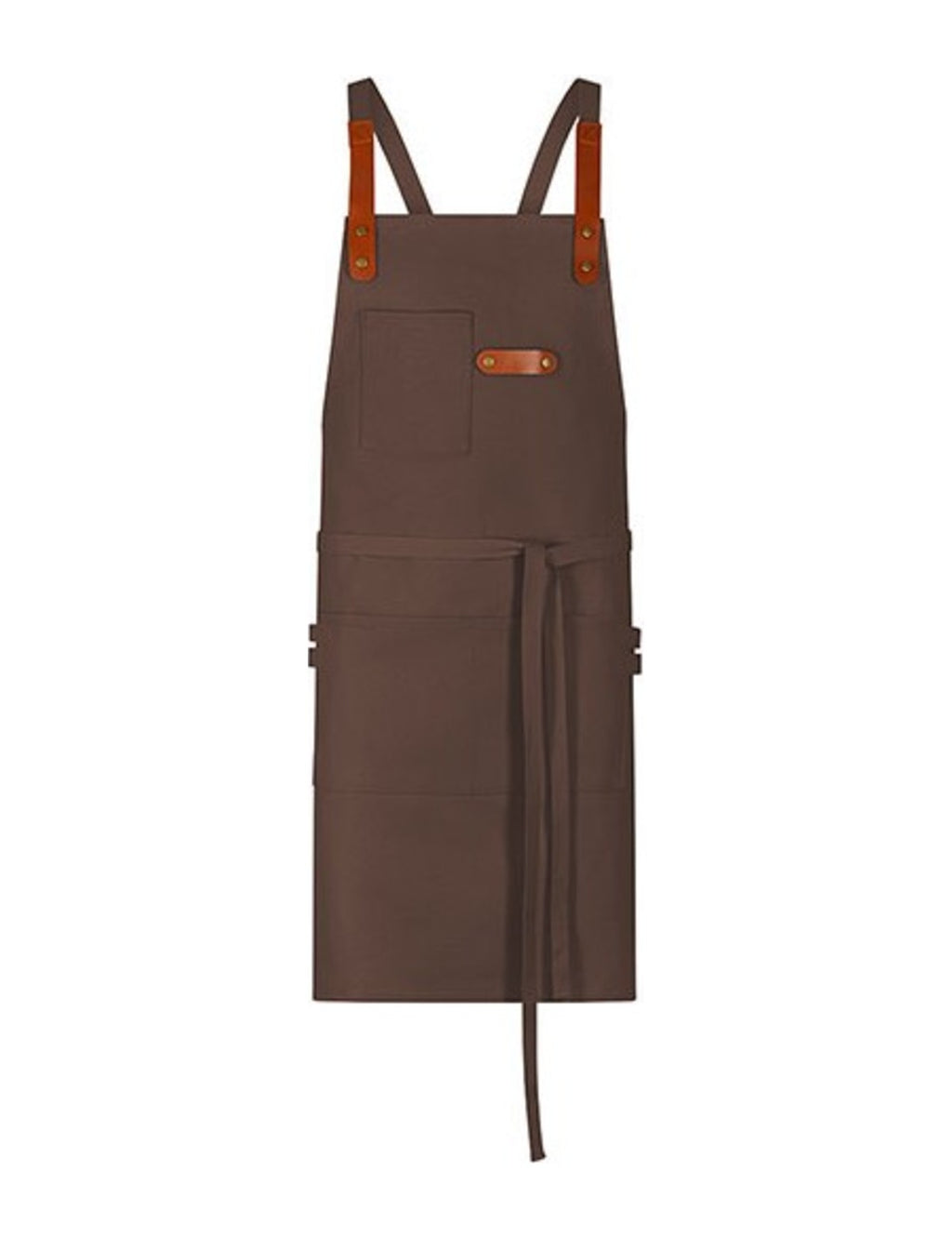 Tablier Menuiserie, caramel, de face