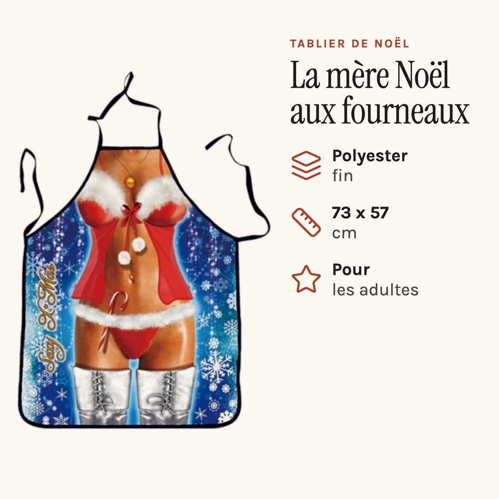 Lustige Schürze sexy Weihnachtsfrau, Motiv Weihnachtsfrau