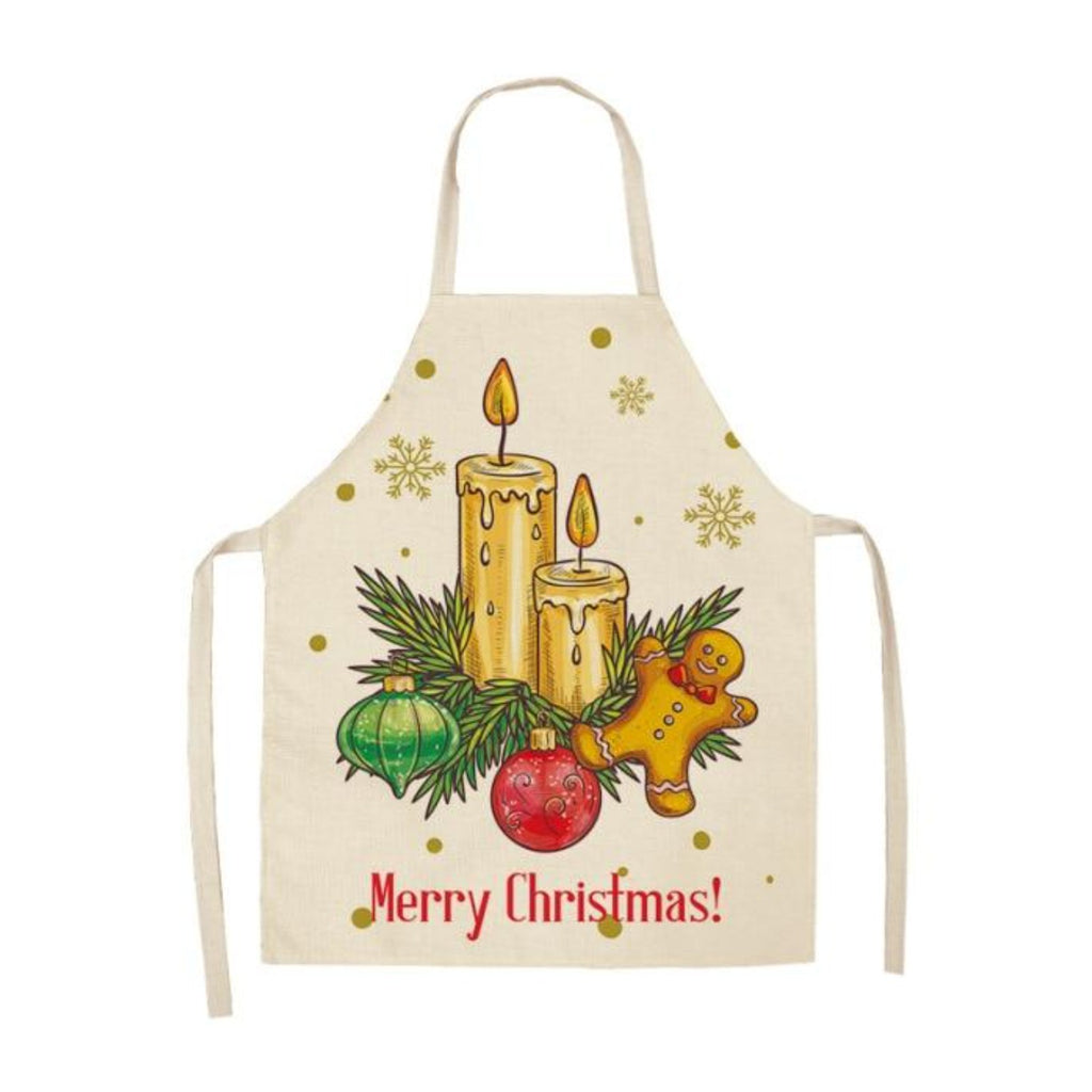 Kochschürze Weihnachten, Kerzen und Lebkuchen