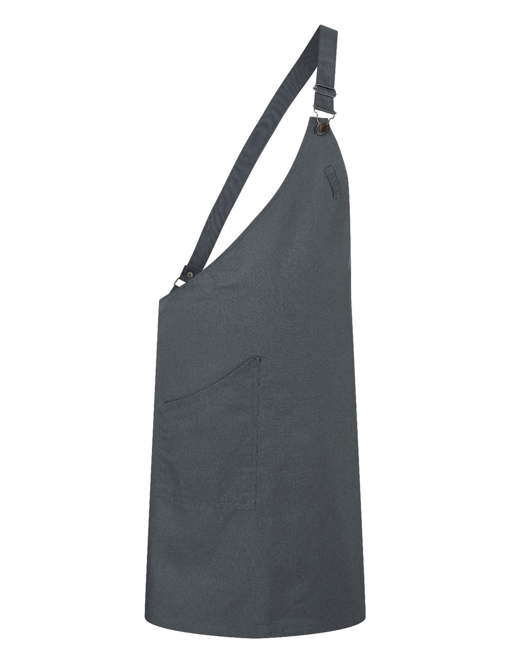 Tablier Parisien asymétrique, anthracite, de face