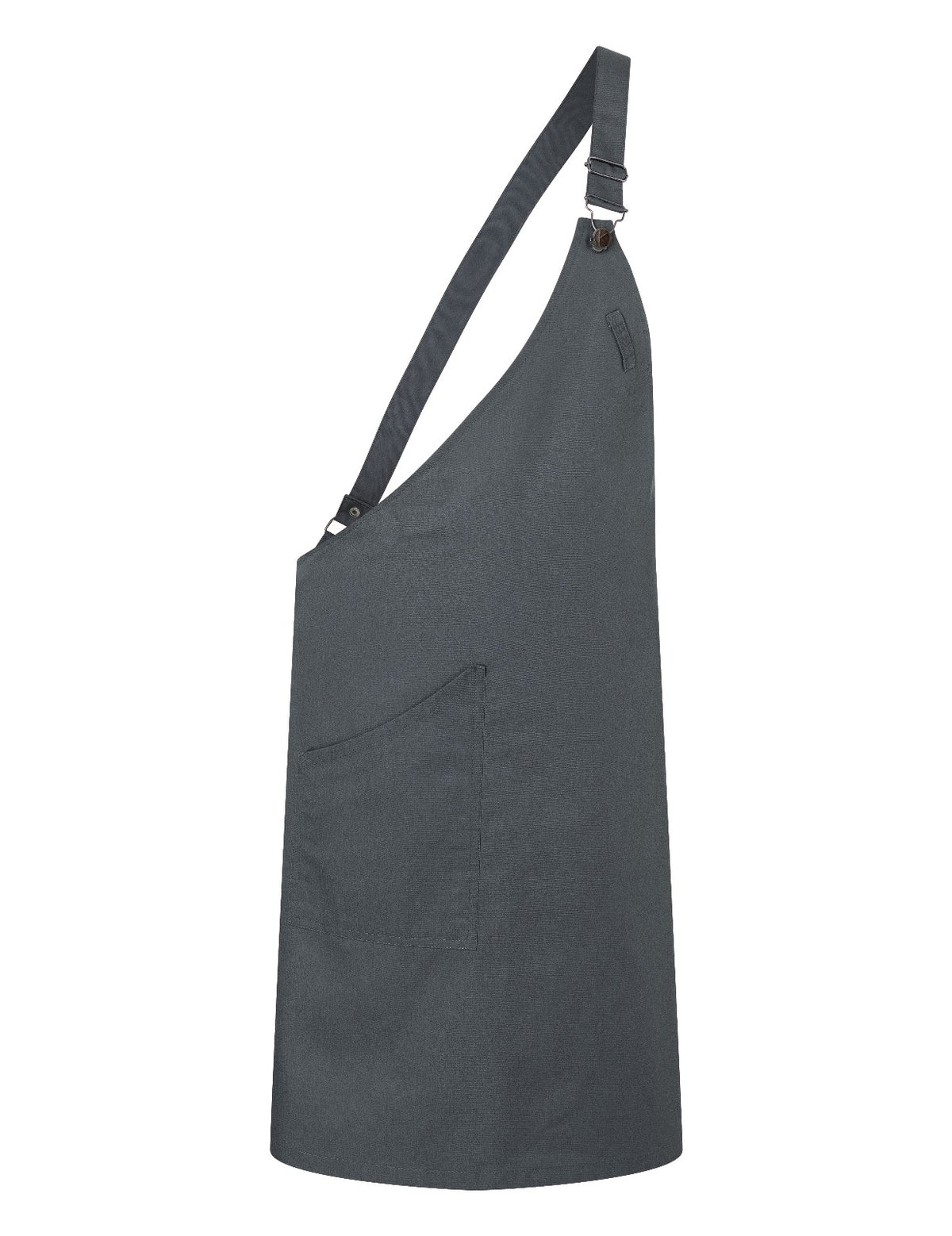 Tablier Parisien asymétrique, anthracite, de face