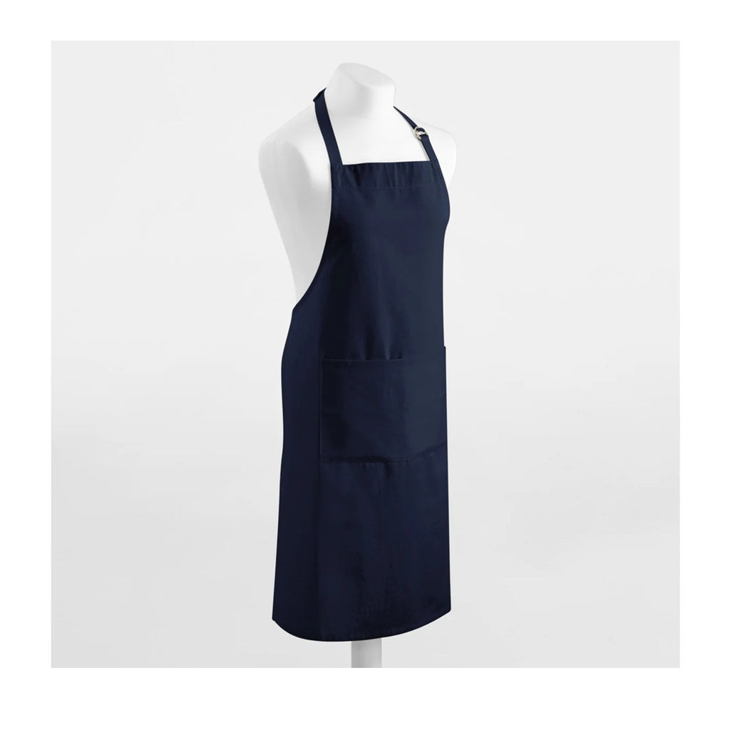 Grembiule personalizzabile, blu navy, vista frontale
