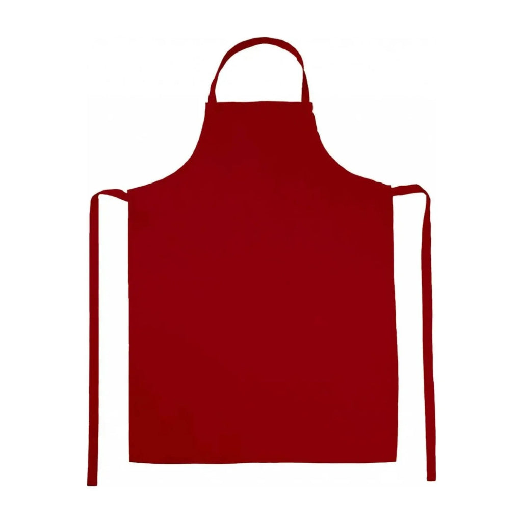 Personalisierte Schürze mit Logo, Rot, auf weißem Hintergrund