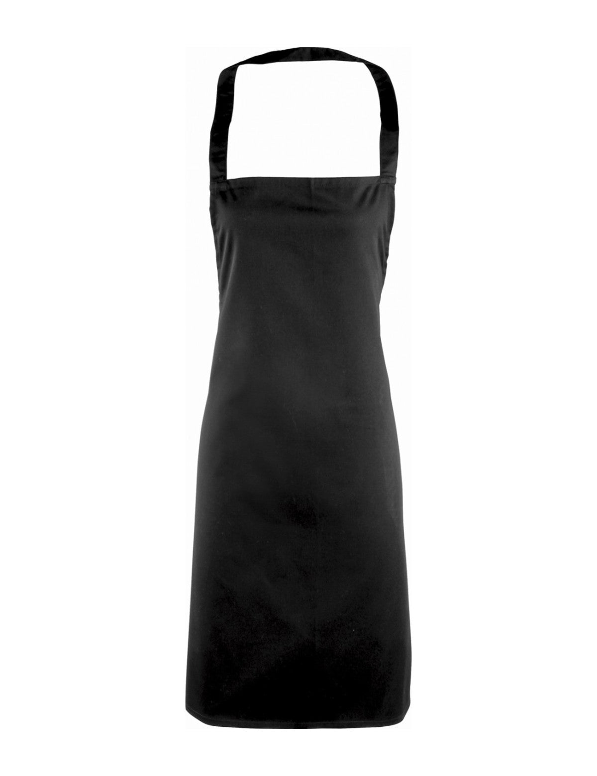 Tablier personnalisé pas cher, noir, de face