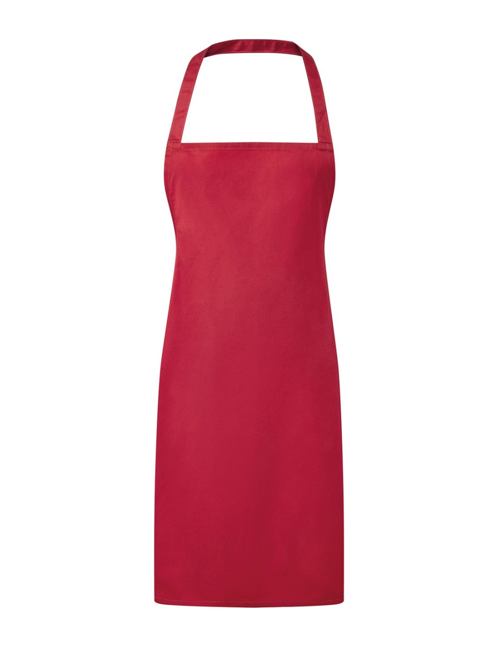 Tablier personnalisé pas cher, rouge, de face
