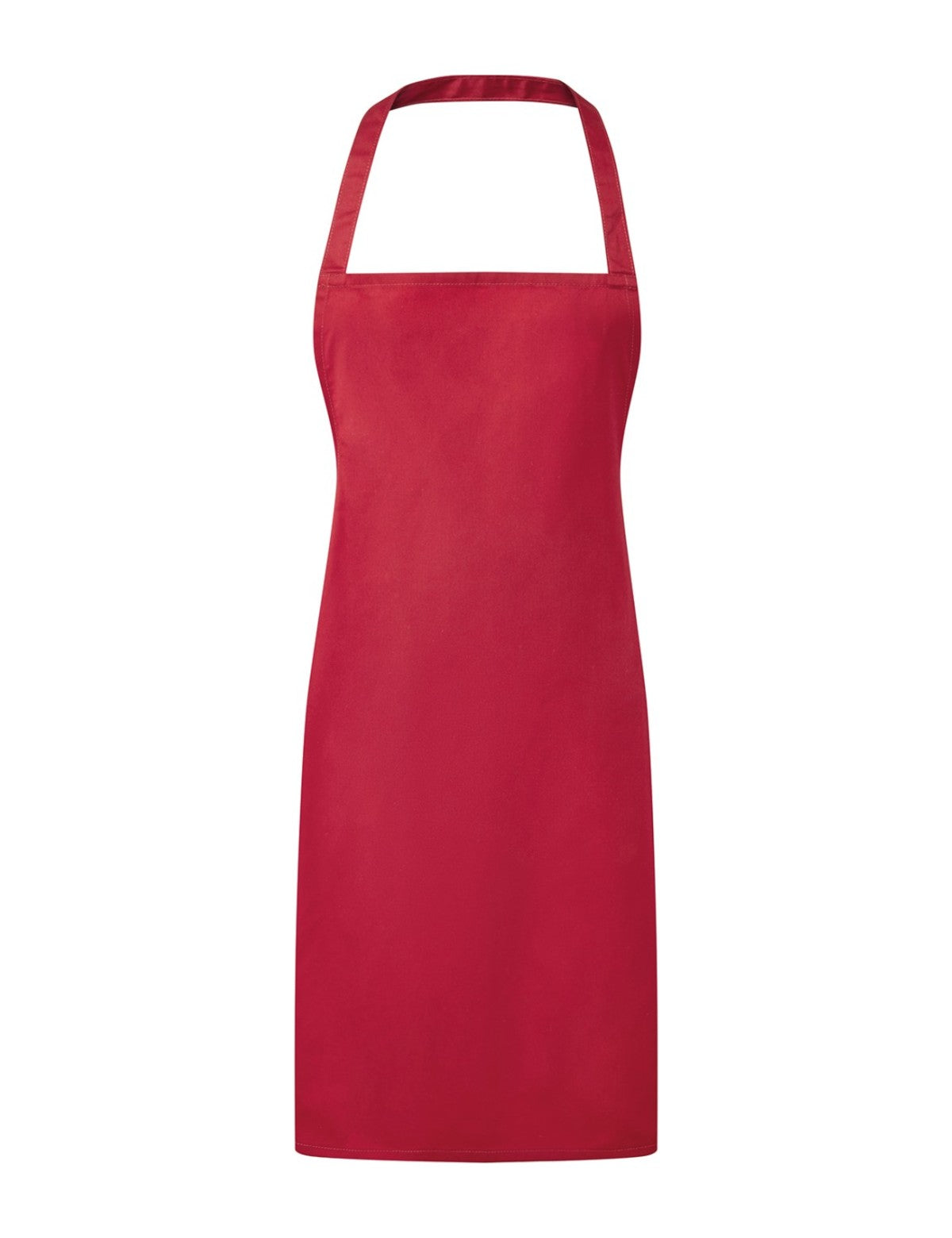 Tablier personnalisé pas cher, rouge, de face