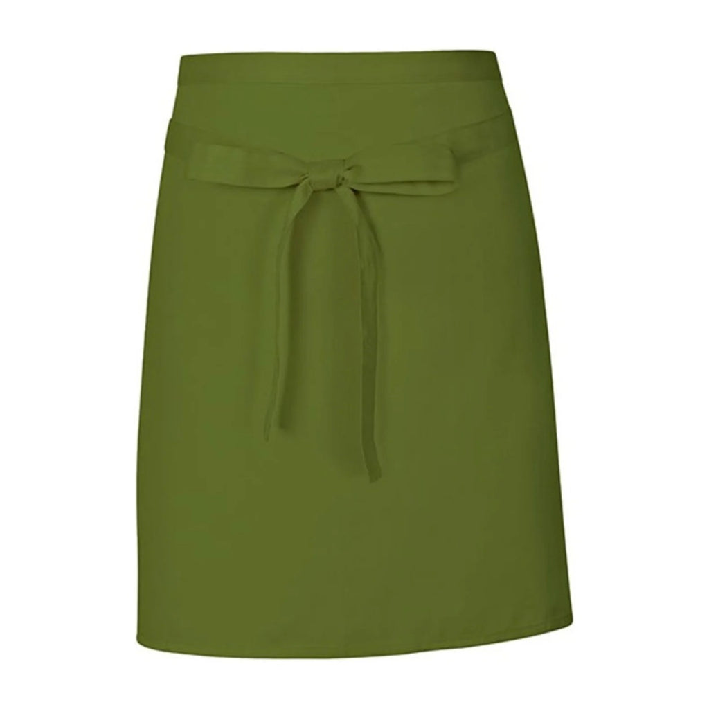 Tablier Pizzaiolo, vert olive, de face