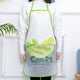Grembiule da cucina in plastica lavabile trasparente, stile Candy, indossato