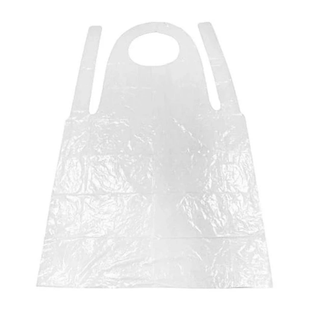 Einwegschürze aus Polyethylen, Transparent