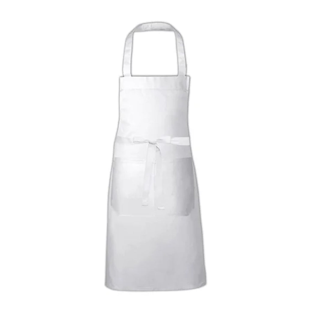 Tablier professionnel personnalisé à votre logo, blanc, de face