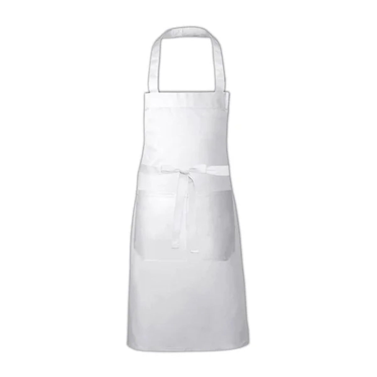Tablier professionnel personnalisé à votre logo, blanc, de face