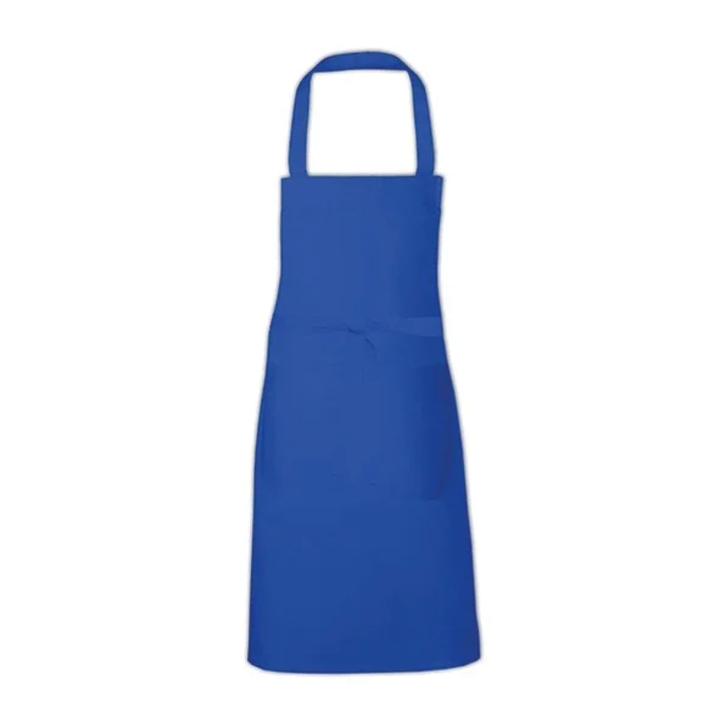 Tablier professionnel personnalisé à votre logo, bleu roi, de face