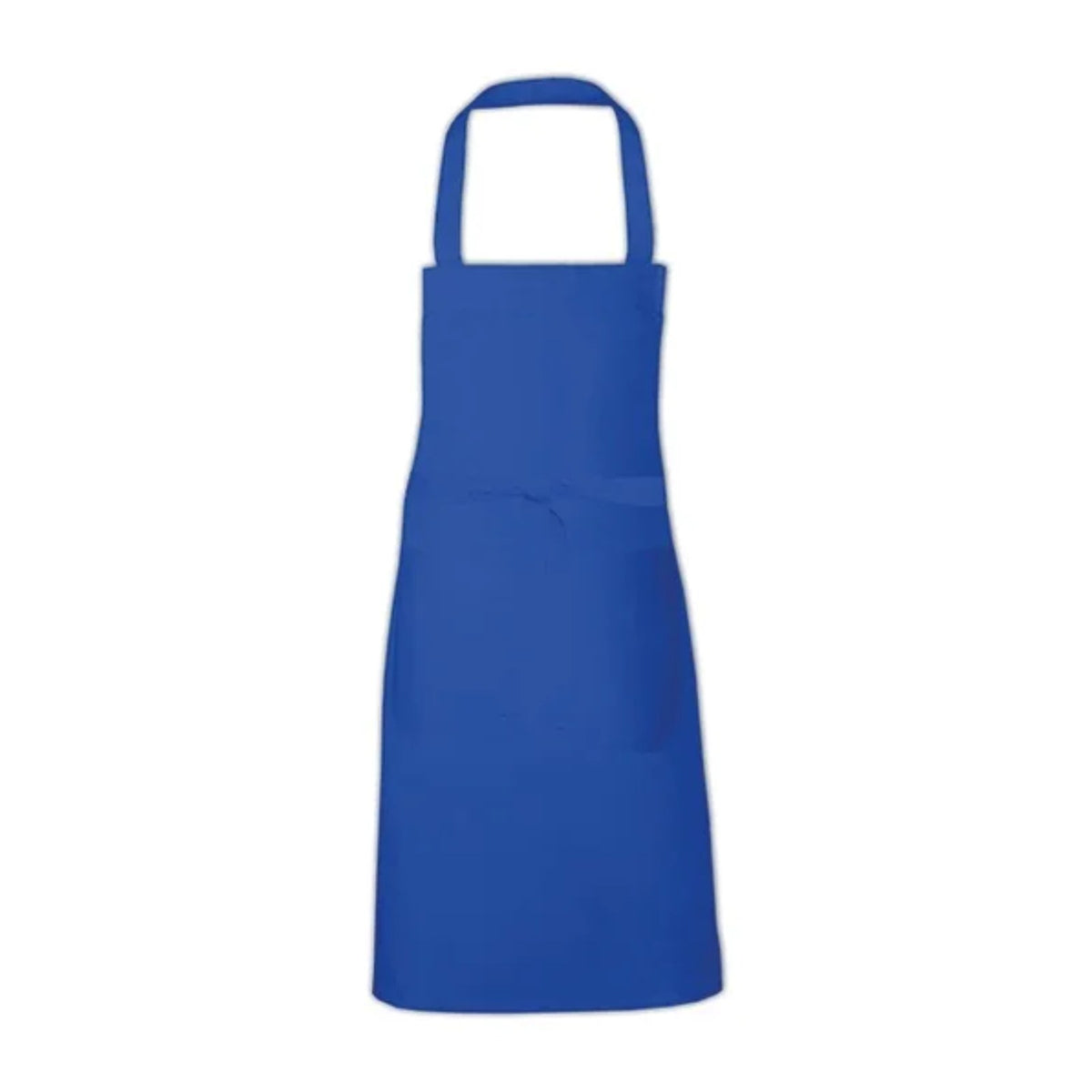 Tablier professionnel personnalisé à votre logo, bleu roi, de face