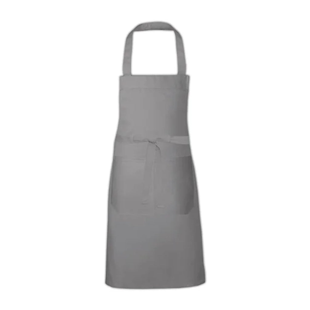 Tablier professionnel personnalisé à votre logo, gris clair, de face
