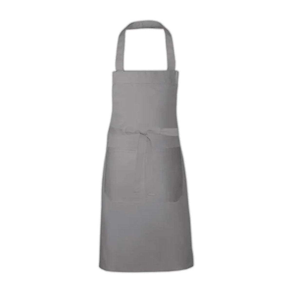 Tablier professionnel personnalisé à votre logo, gris clair, de face