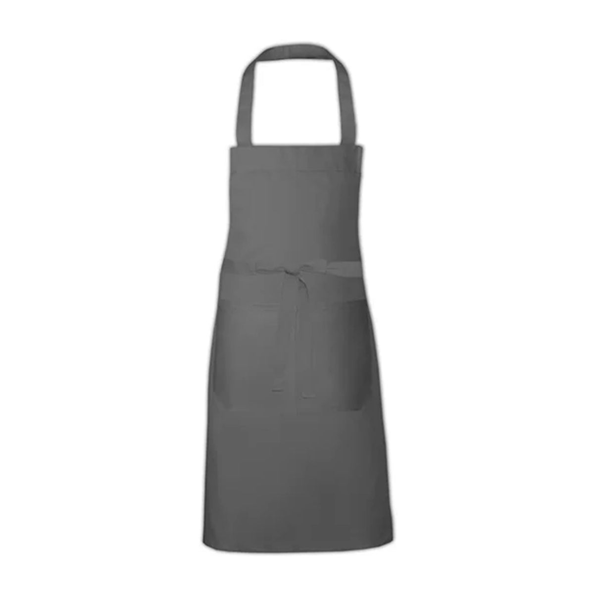 Tablier professionnel personnalisé à votre logo, gris foncé, de face