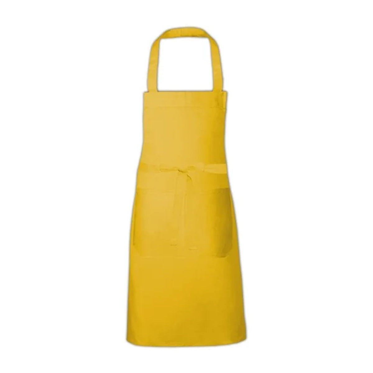Tablier professionnel personnalisé à votre logo, jaune, de face