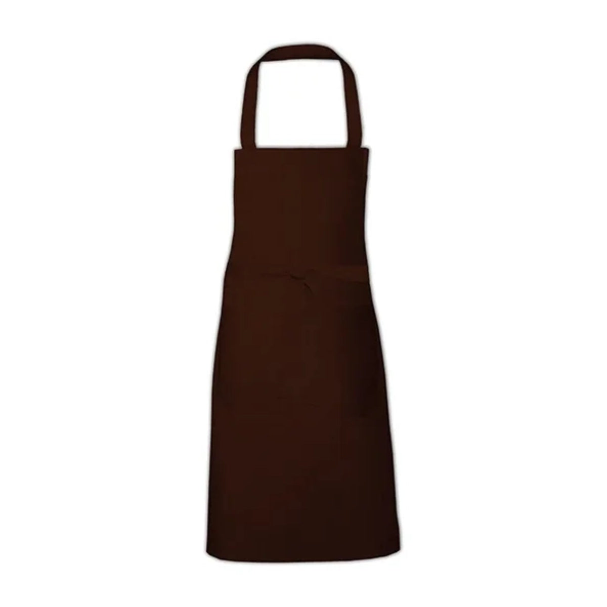 Tablier professionnel personnalisé à votre logo, marron, de face
