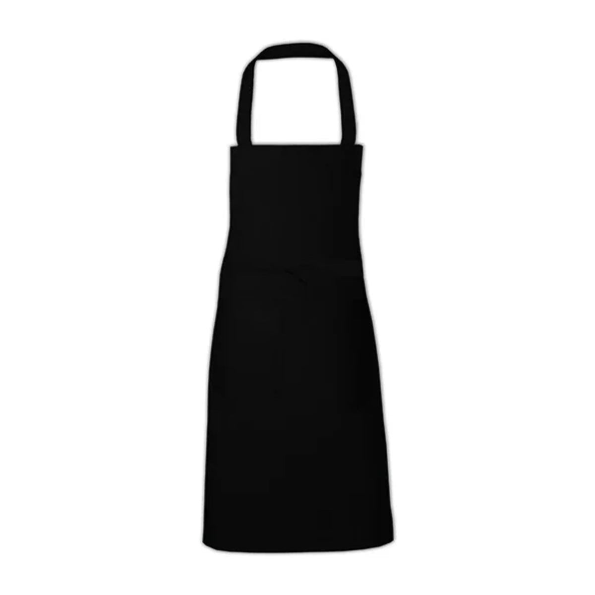 Tablier professionnel personnalisé à votre logo, noir, de face