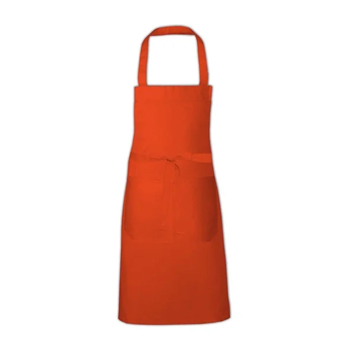 Tablier professionnel personnalisé à votre logo, orange, de face