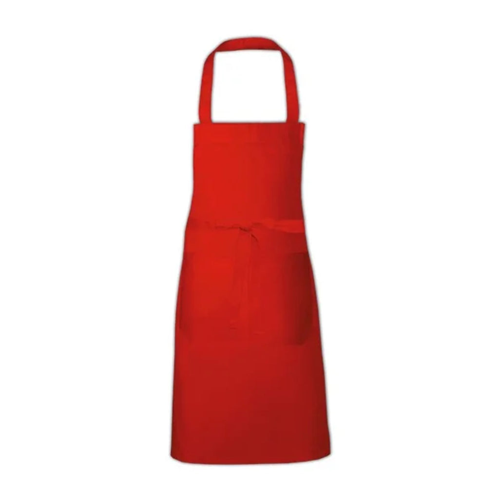 Tablier professionnel personnalisé à votre logo, rouge, de face
