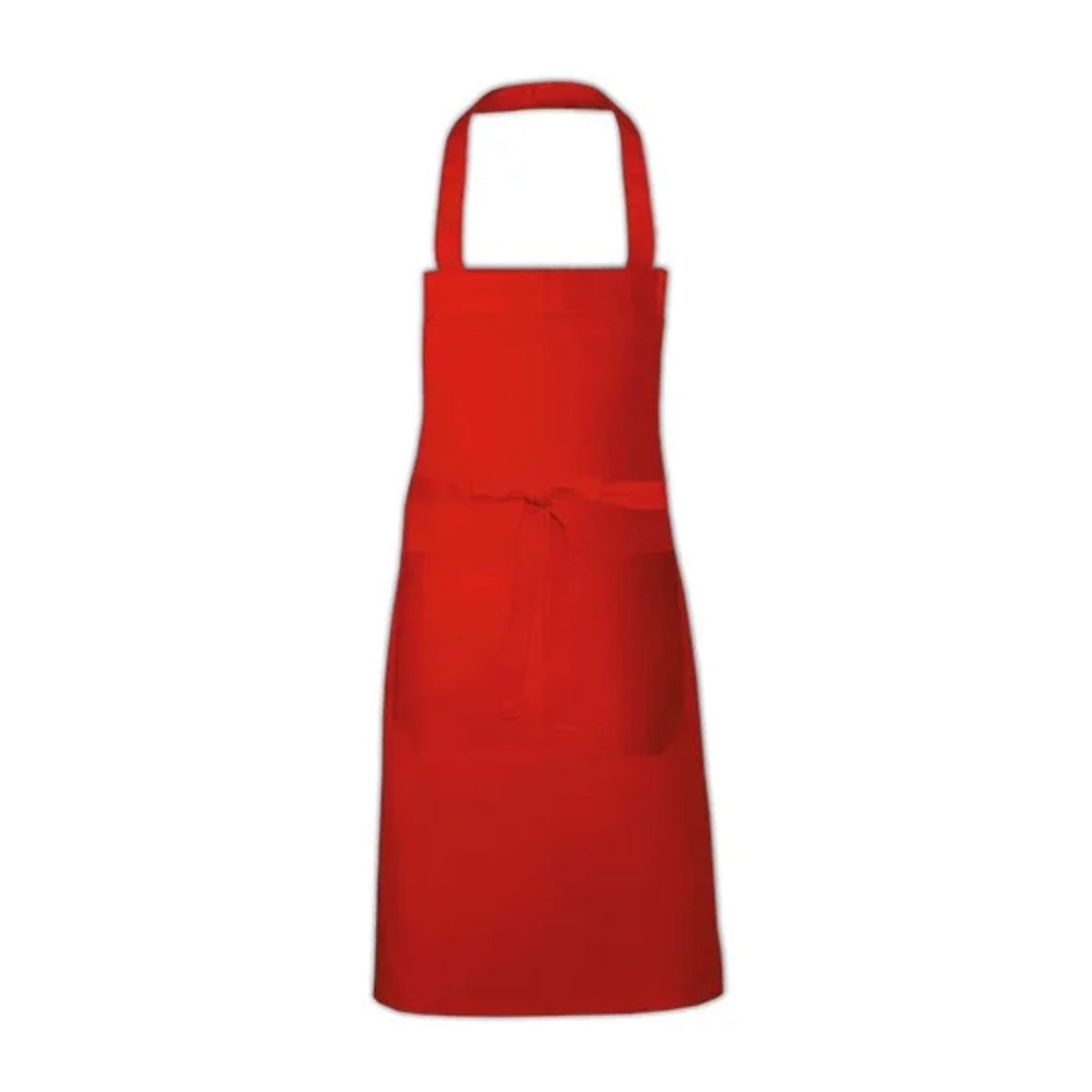 Tablier professionnel personnalisé à votre logo, rouge, de face