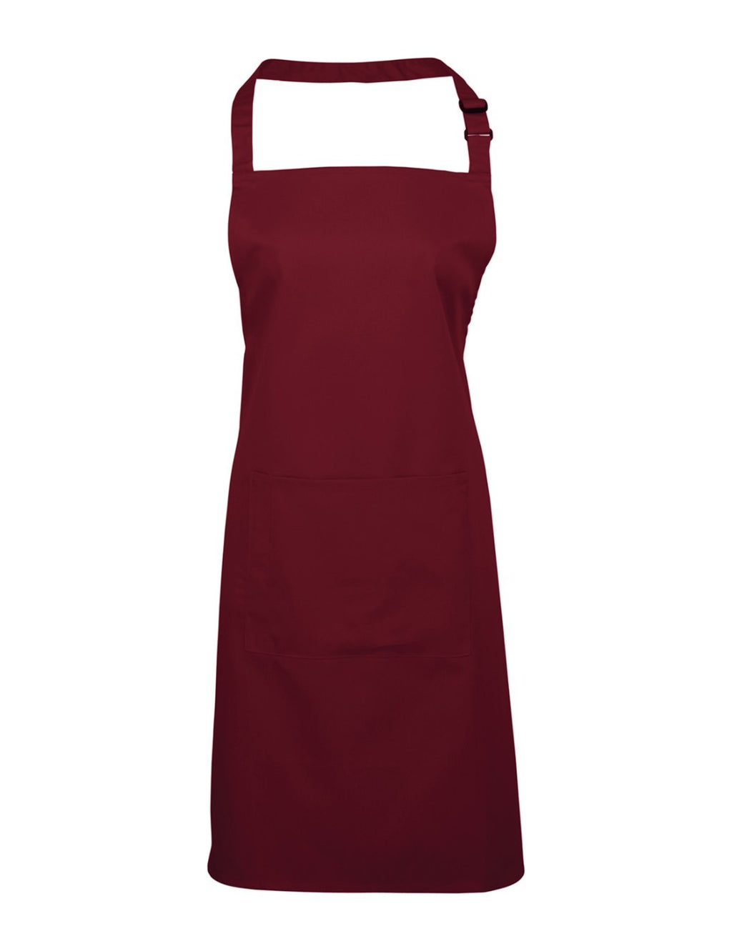 Tablier Rouge, bordeaux, de face