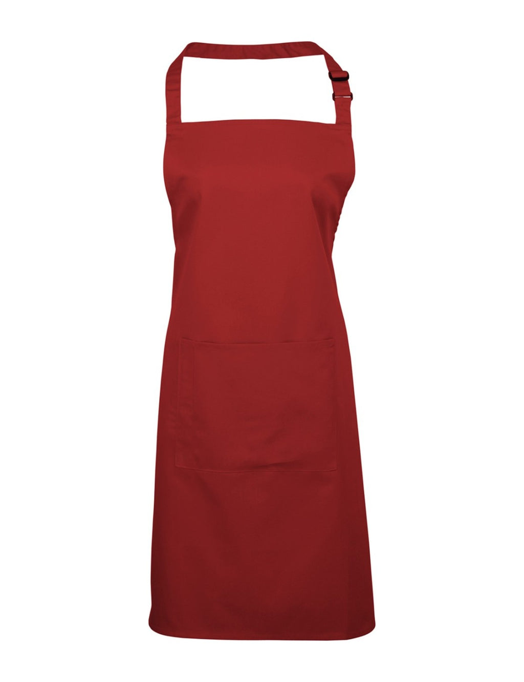 Tablier Rouge, rouge, de face