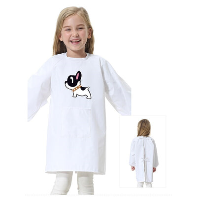 Tablier d'École Fille Blanc