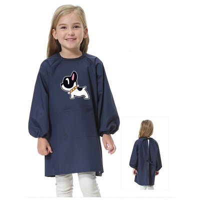 Tablier d'École Fille Bleu Marine
