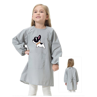 Tablier d'École Fille Gris