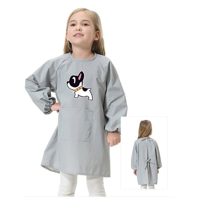 Tablier d'École Fille Gris