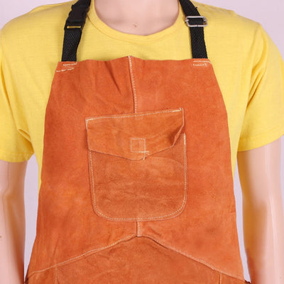 Tablier Cuir Forgeron Poche