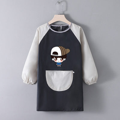 Tablier Ecole Garçon Noir & Gris