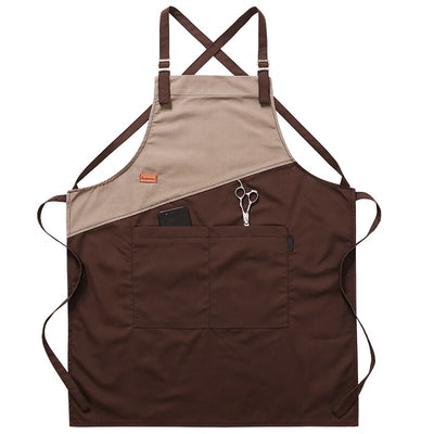 Tablier Restaurant Gris Marron