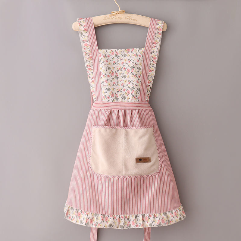 Tablier de Cuisine Femme Vintage Rose