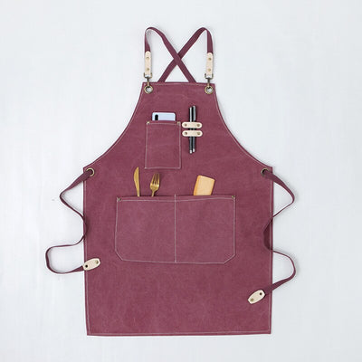 Tablier de Cuisine Homme Professionnel Violet