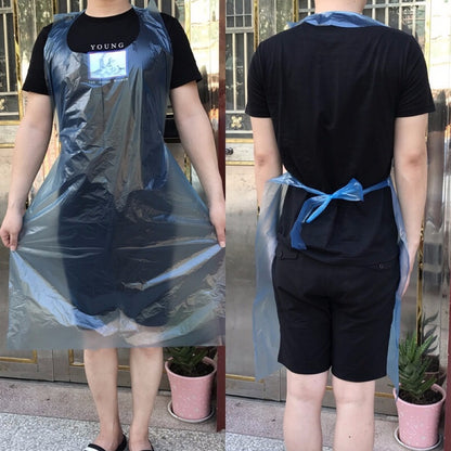 Tablier en Plastique Bleu Model