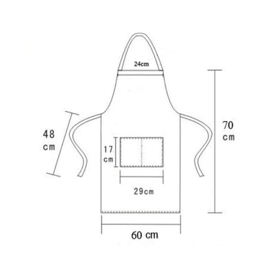 Tablier de Cuisine Noir Taille