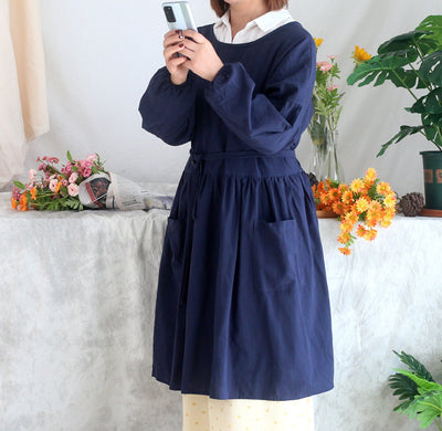 Tablier Fleuriste Bleu